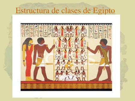 Estructura de clases de Egipto