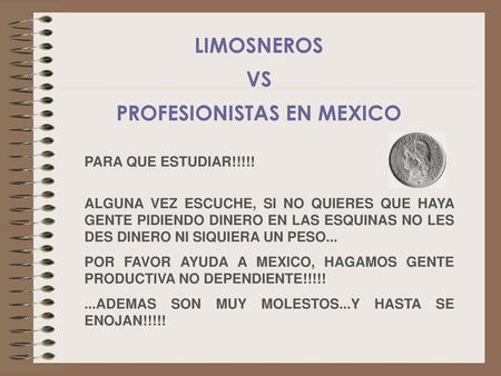 PROFESIONISTAS EN MEXICO
