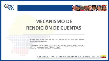 MECANISMO DE RENDICIÓN DE CUENTAS