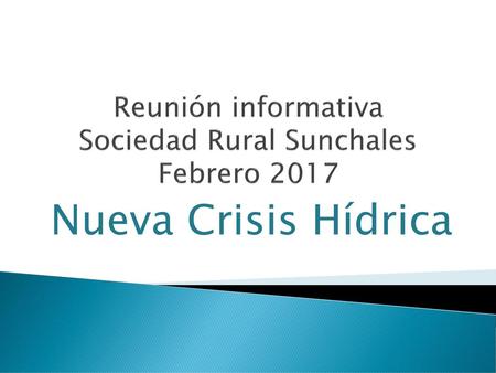 Reunión informativa Sociedad Rural Sunchales Febrero 2017