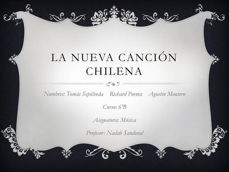 La nueva canción chilena