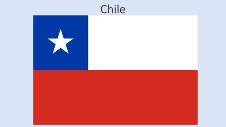 Chile La caja azul representa el cielo