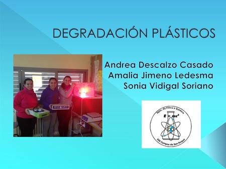 DEGRADACIÓN PLÁSTICOS
