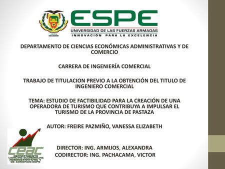 DEPARTAMENTO DE CIENCIAS ECONÓMICAS ADMINISTRATIVAS Y DE COMERCIO