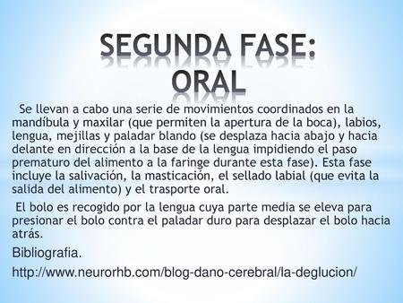 SEGUNDA FASE: ORAL Bibliografia.