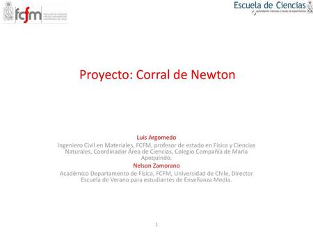 Proyecto: Corral de Newton