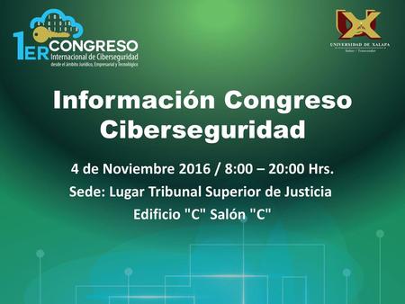Información Congreso Ciberseguridad