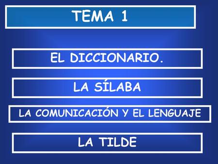 LA COMUNICACIÓN Y EL LENGUAJE