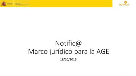 Marco jurídico para la AGE