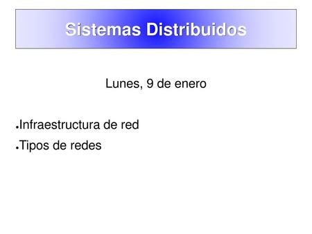 Sistemas Distribuidos
