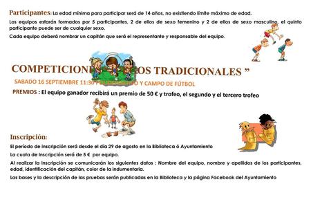 COMPETICIONES “JUEGOS TRADICIONALES ”