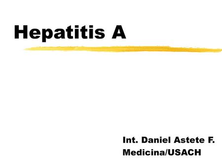 Int. Daniel Astete F. Medicina/USACH