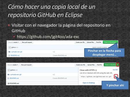 Cómo hacer una copia local de un repositorio GitHub en Eclipse