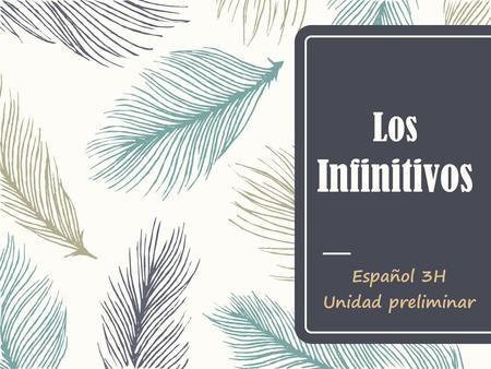 Español 3H Unidad preliminar