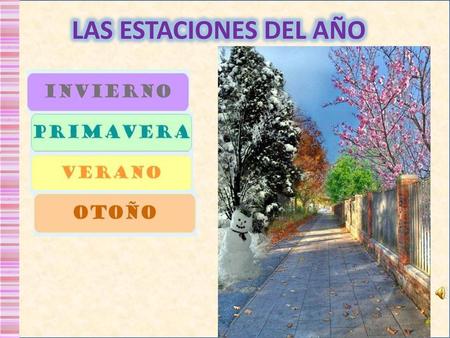 LAS ESTACIONES DEL AÑO.