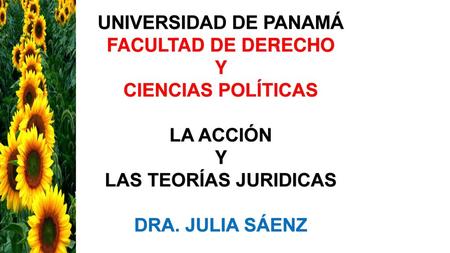 UNIVERSIDAD DE PANAMÁ FACULTAD DE DERECHO Y CIENCIAS POLÍTICAS