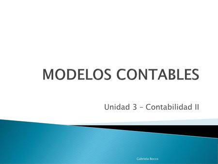 Unidad 3 – Contabilidad II