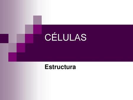 CÉLULAS Estructura.