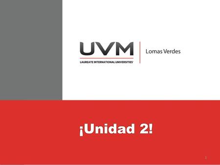 Título ¡Unidad 2!.