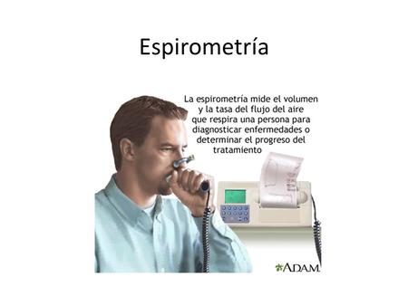 Espirometría.