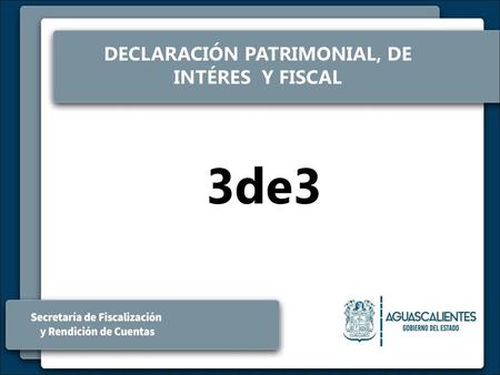 DECLARACIÓN PATRIMONIAL, DE INTÉRES Y FISCAL