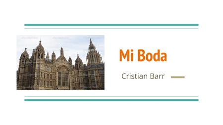 Mi Boda Cristian Barr.