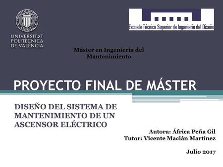 PROYECTO FINAL DE MÁSTER