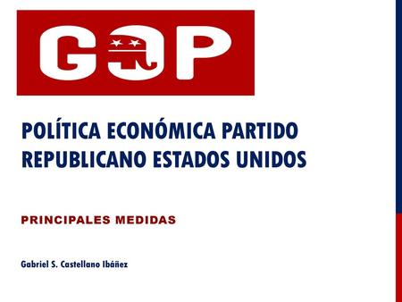 Política económica partido republicano estados unidos