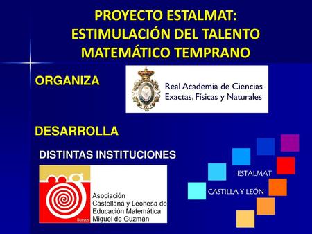 ESTIMULACIÓN DEL TALENTO MATEMÁTICO TEMPRANO