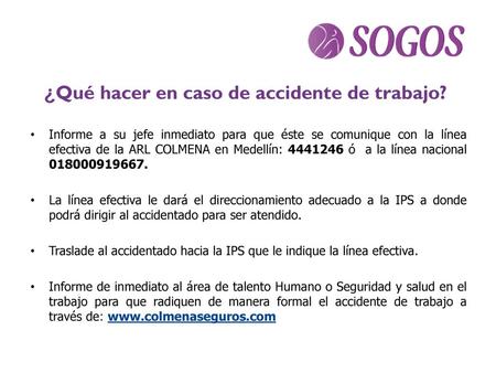 ¿Qué hacer en caso de accidente de trabajo?