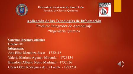 Universidad Autónoma de Nuevo León Facultad de Ciencias Químicas