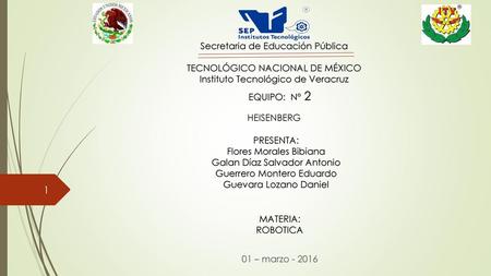 Secretaria de Educación Pública TECNOLÓGICO NACIONAL DE MÉXICO