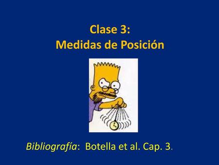 Clase 3: Medidas de Posición