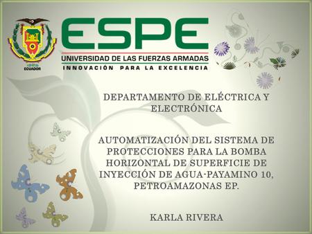 DEPARTAMENTO DE ELÉCTRICA Y ELECTRÓNICA