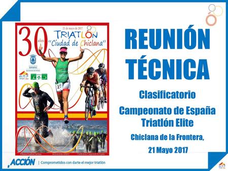 REUNIÓN TÉCNICA Clasificatorio Campeonato de España Triatlón Elite