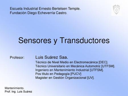 Sensores y Transductores