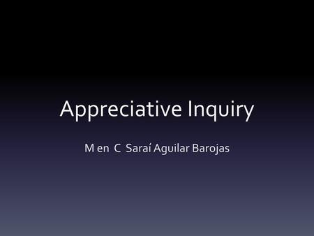 M en C Saraí Aguilar Barojas