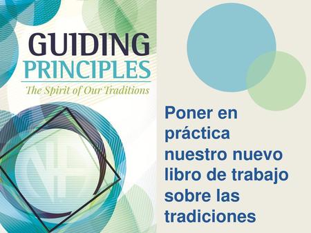 Poner en práctica nuestro nuevo libro de trabajo sobre las tradiciones