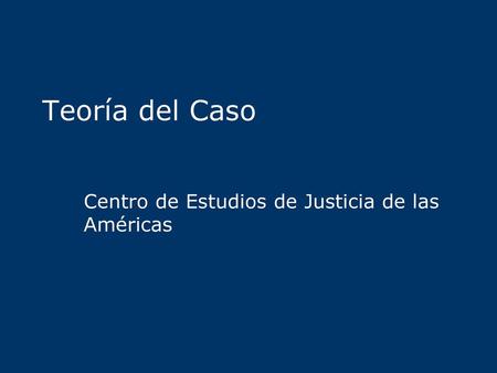 Centro de Estudios de Justicia de las Américas