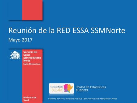 Reunión de la RED ESSA SSMNorte Mayo 2017