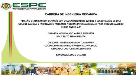 CARRERA DE INGENIERÍA MECÁNICA