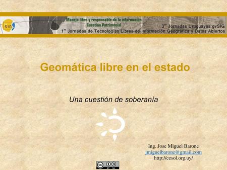 Geomática libre en el estado