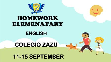 ENGLISH COLEGIO ZAZU SEPTEMBER
