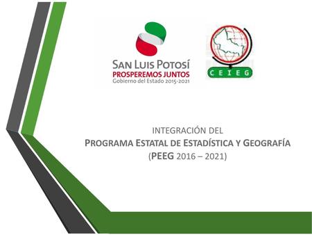PROGRAMA ESTATAL DE ESTADÍSTICA Y GEOGRAFÍA