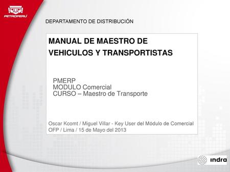 MANUAL DE MAESTRO DE VEHICULOS Y TRANSPORTISTAS