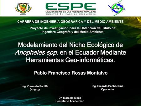 CARRERA DE INGENIERÍA GEOGRÁFICA Y DEL MEDIO AMBIENTE