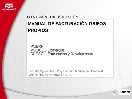 MANUAL DE FACTURACIÓN GRIFOS PROPIOS