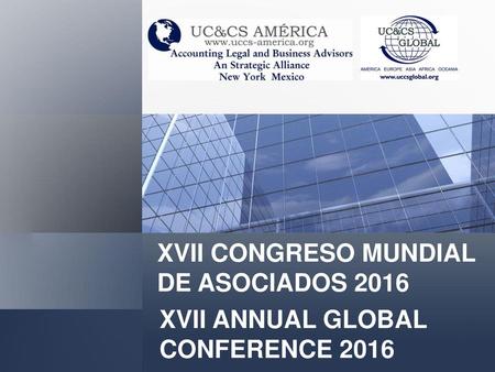 XVII CONGRESO MUNDIAL DE ASOCIADOS 2016