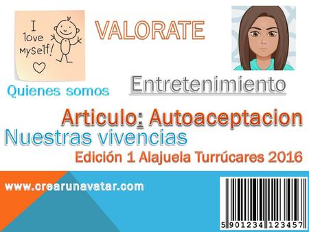 Articulo: Autoaceptacion Edición 1 Alajuela Turrúcares 2016