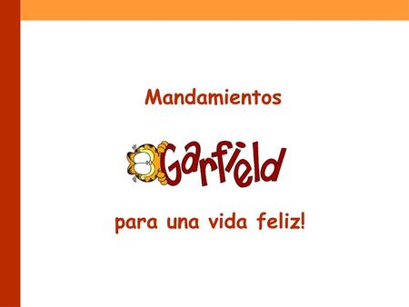 Mandamientos para una vida feliz!.